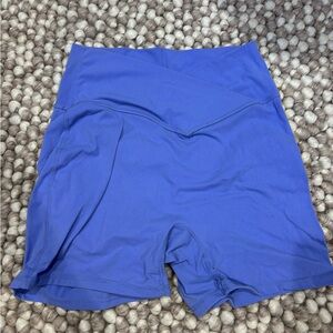Women's Blue Athletic Biker Shorts